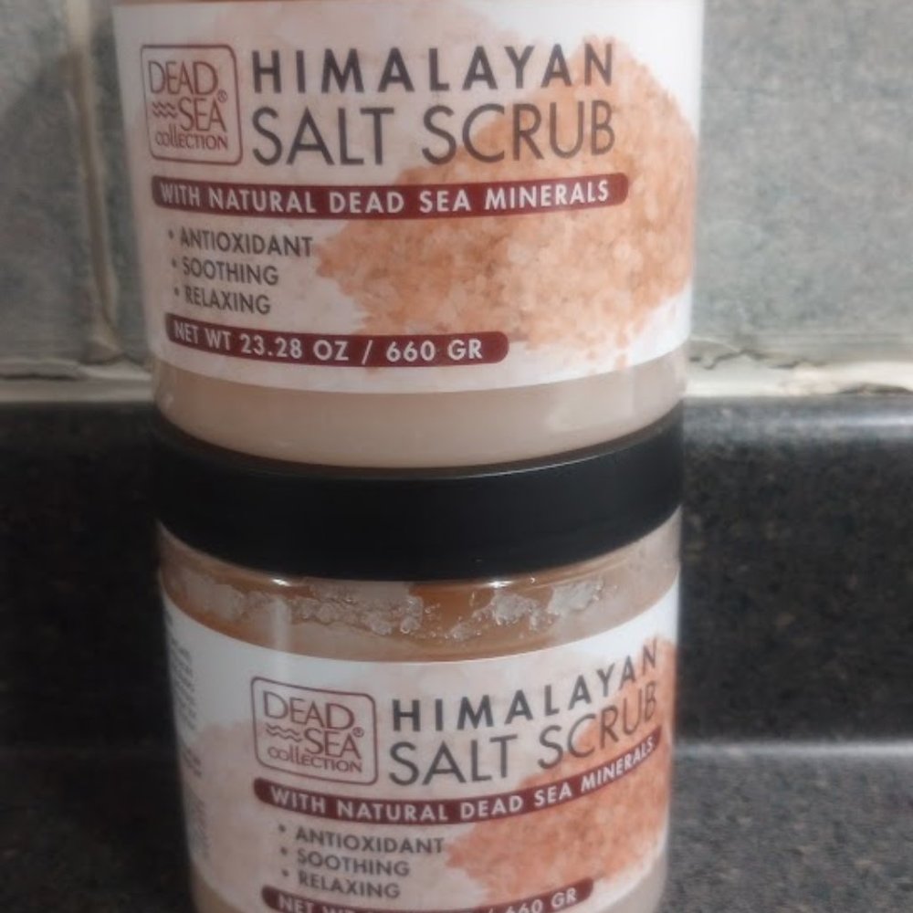 Dead Sea Collection Himalayan Salt Scrub w/ Dead Sea Minerals Lot of 2
